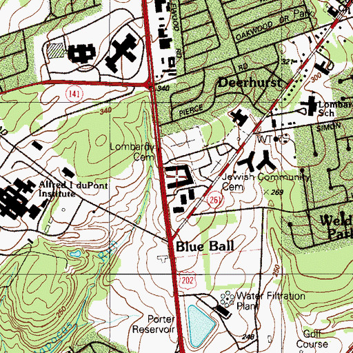 Topographic Map of Independence Mall, DE