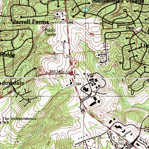 Topographic Map of Harmony School (historical), DE