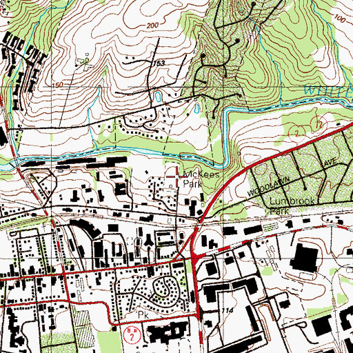 Topographic Map of McKees Park, DE