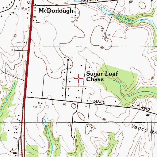 Topographic Map of Sugar Loaf Chase, DE
