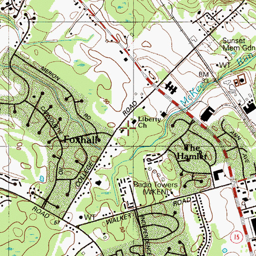 Topographic Map of Kingdom Hall of Jehovahs Witnesses, DE