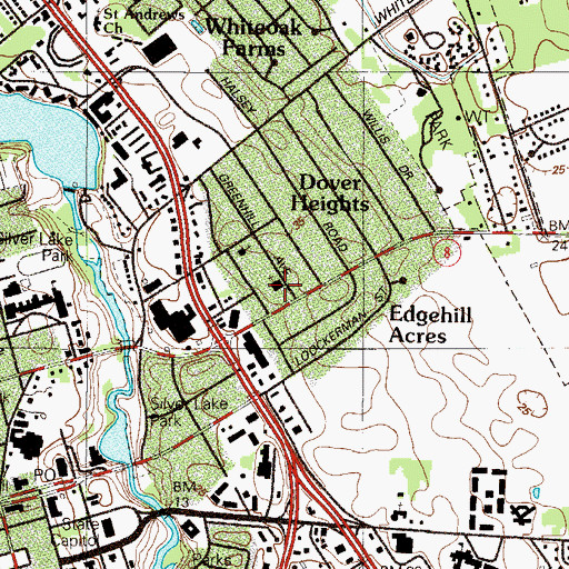 Topographic Map of Victory Christian Fellowship Church, DE