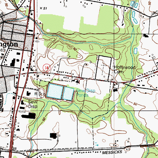 Topographic Map of Independent Bible Fellowship Church, DE