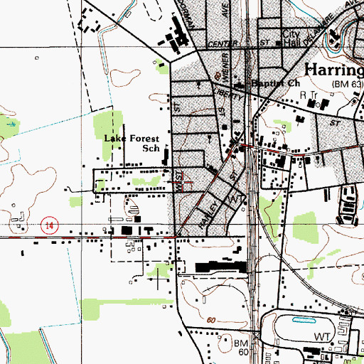 Topographic Map of Metropolitan United Methodist Church, DE