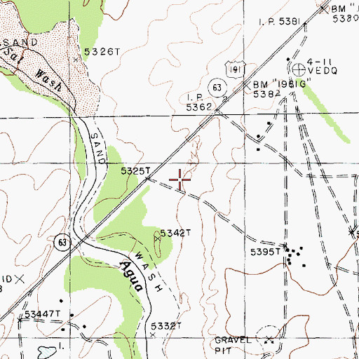 Topographic Map of Round Rock Lake, AZ