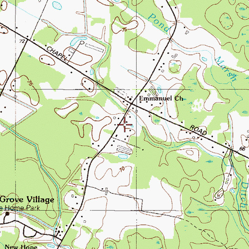 Topographic Map of Lockwood School (historical), DE
