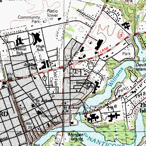 Topographic Map of Macedonia African Methodist Episcopal Church, DE