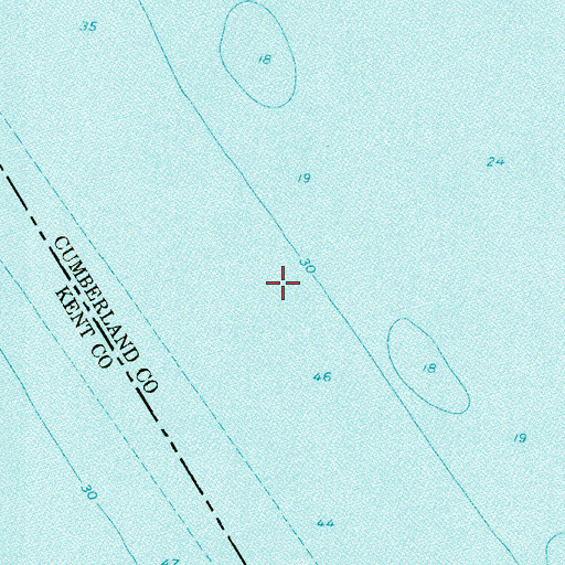 Topographic Map of Main Maull Range, DE