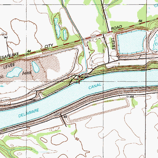 Topographic Map of Guthrie Branch, DE