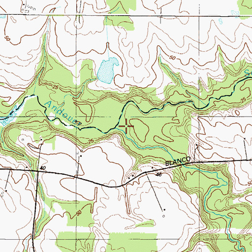 Topographic Map of Sewell Branch, DE