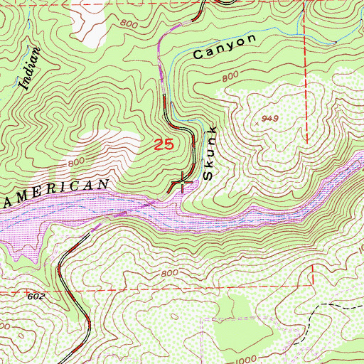 Topographic Map of Acorn Creek, CA