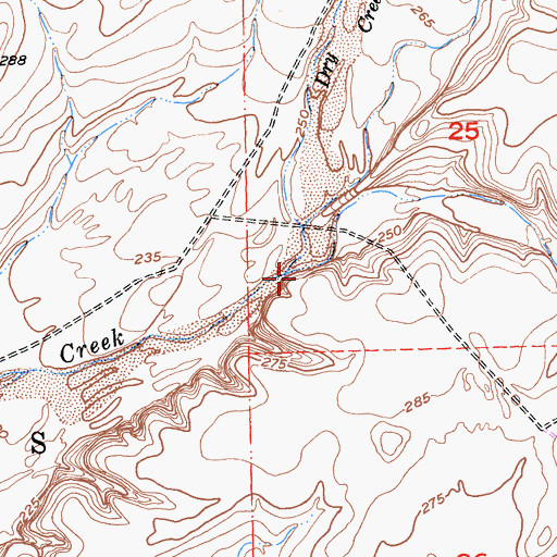 Topographic Map of Acorn Hollow, CA
