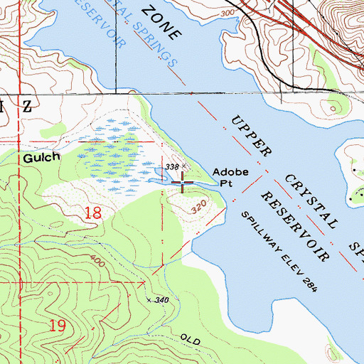Topographic Map of Adobe Point, CA