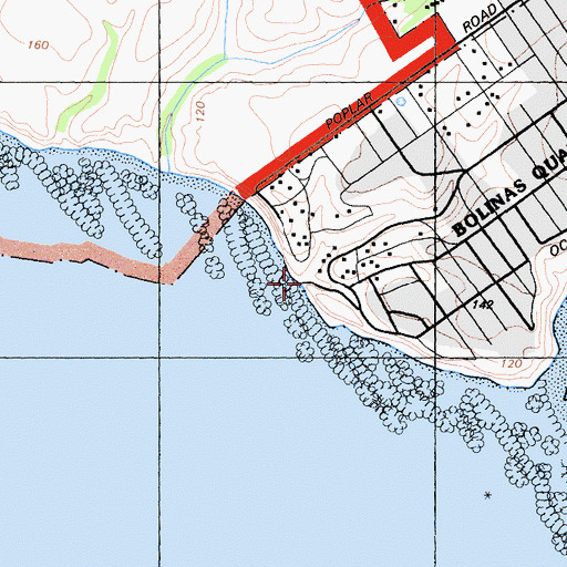 Topographic Map of Agate Beach County Park, CA