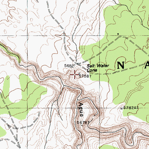 Topographic Map of Salt Water Cone, AZ
