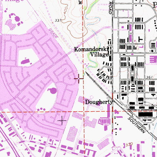 Topographic Map of Alamo Creek, CA