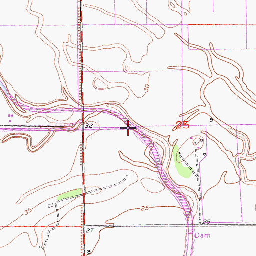 Topographic Map of Alamo Creek, CA