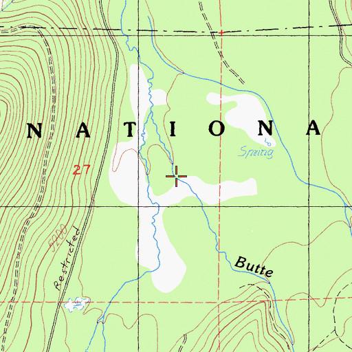 Topographic Map of Alder Creek, CA