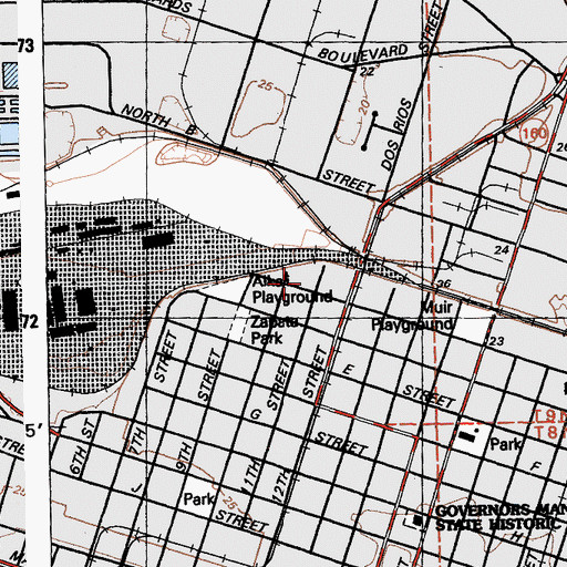 Topographic Map of Alkali Playground, CA