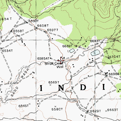 Topographic Map of Small Creek Well, AZ
