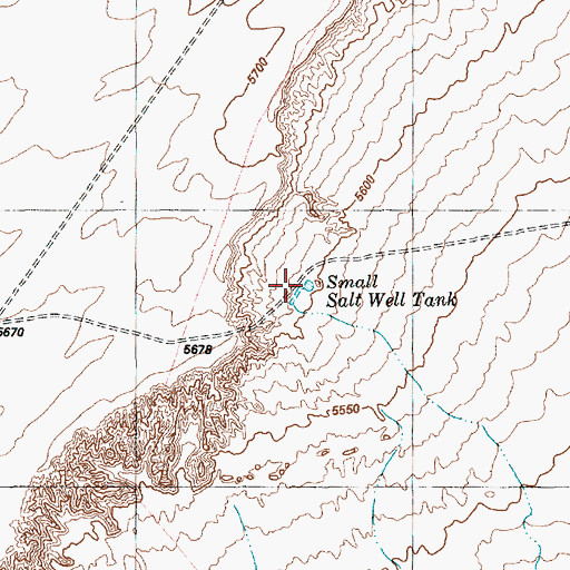 Topographic Map of Small Salt Well Tank, AZ
