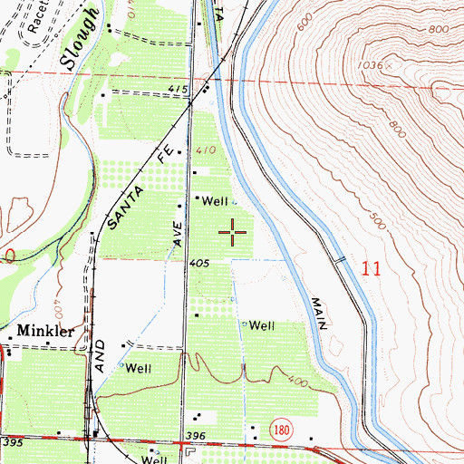 Topographic Map of Alta Main Canal, CA