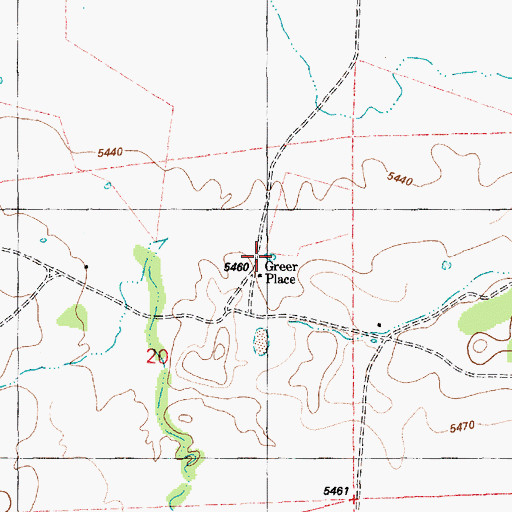 Topographic Map of Soda Lake, AZ