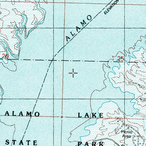 Topographic Map of Bullard Wash, AZ