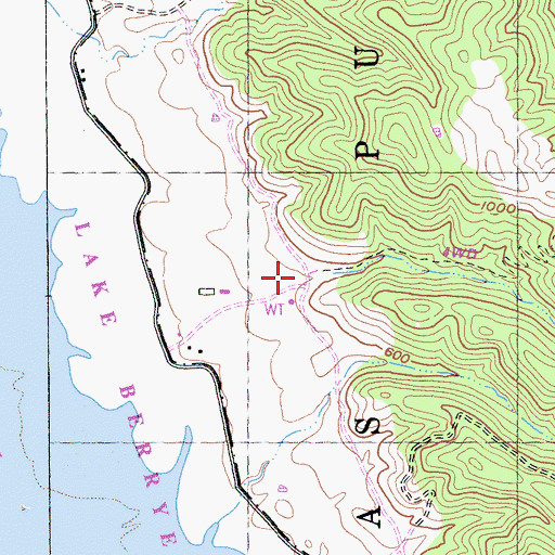 Topographic Map of Anderson Canyon, CA