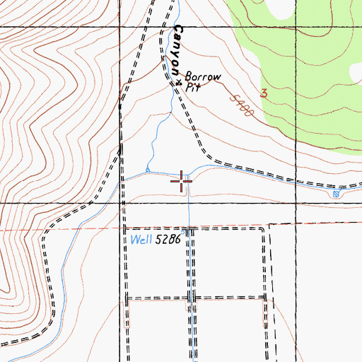 Topographic Map of Anderson Canyon, CA