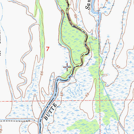 Topographic Map of Angel Slough, CA