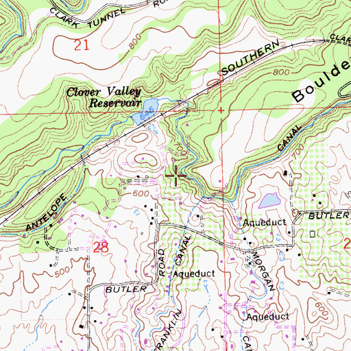 Topographic Map of Antelope Canal, CA