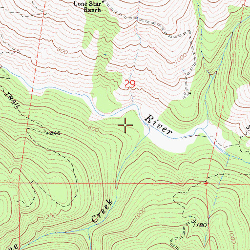 Topographic Map of Antone Creek, CA