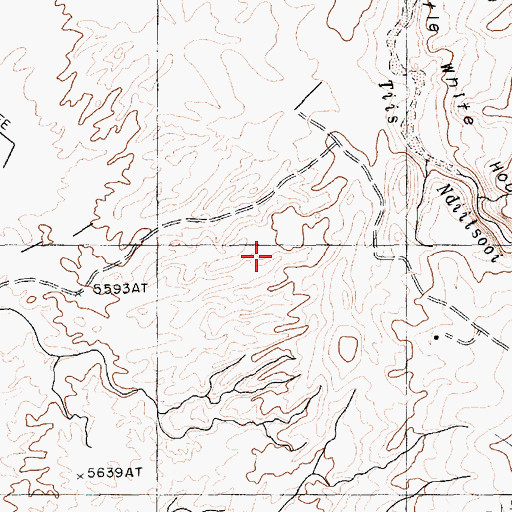 Topographic Map of Taylor Reservoir Dam, AZ