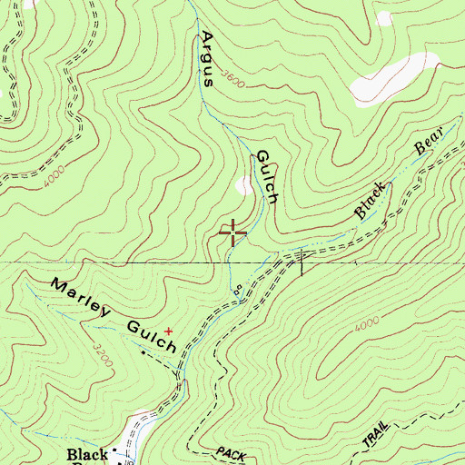 Topographic Map of Argus Gulch, CA