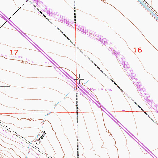 Topographic Map of Arkansas Creek, CA