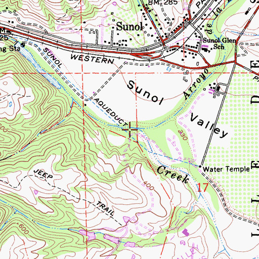 Topographic Map of Arroyo de la Laguna, CA