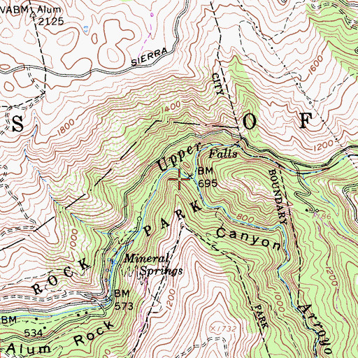 Topographic Map of Arroyo Aguague, CA