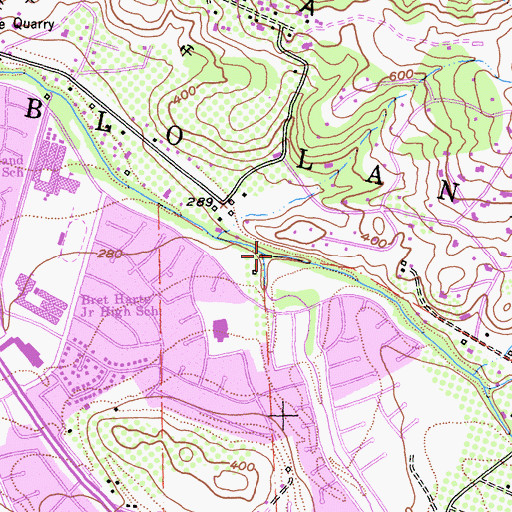 Topographic Map of Arroyo Calero, CA