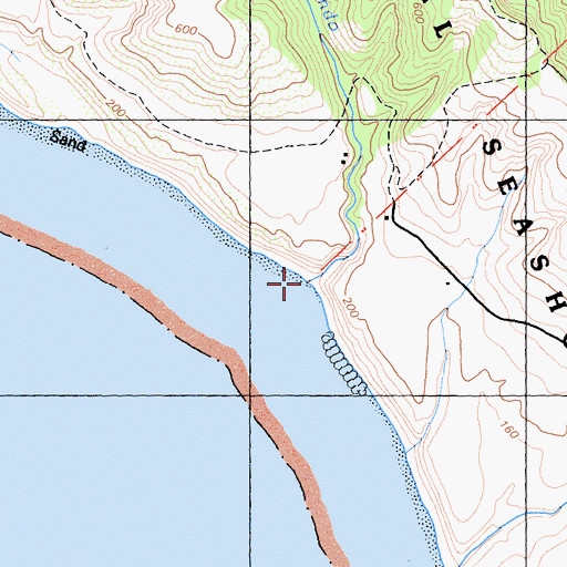 Topographic Map of Arroyo Hondo, CA