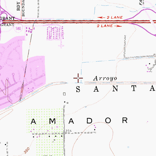 Topographic Map of Arroyo Las Positas, CA