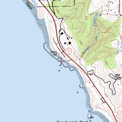 Topographic Map of Arroyo Las Trancas, CA