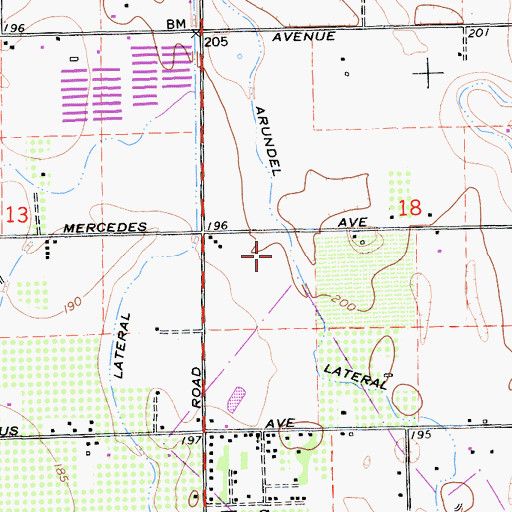 Topographic Map of Arundel Lateral, CA