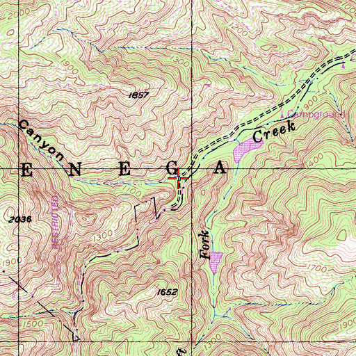 Topographic Map of Azalea Canyon, CA