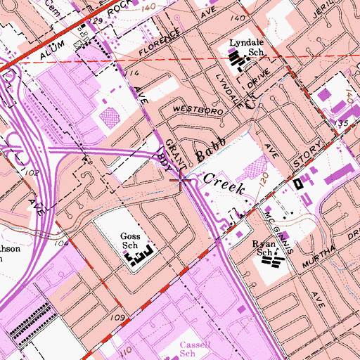 Topographic Map of Babb Creek, CA