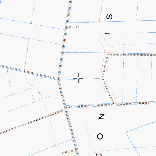 Topographic Map of Bacon Island, CA