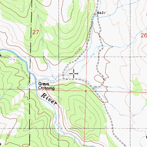 Topographic Map of Bagley Valley, CA