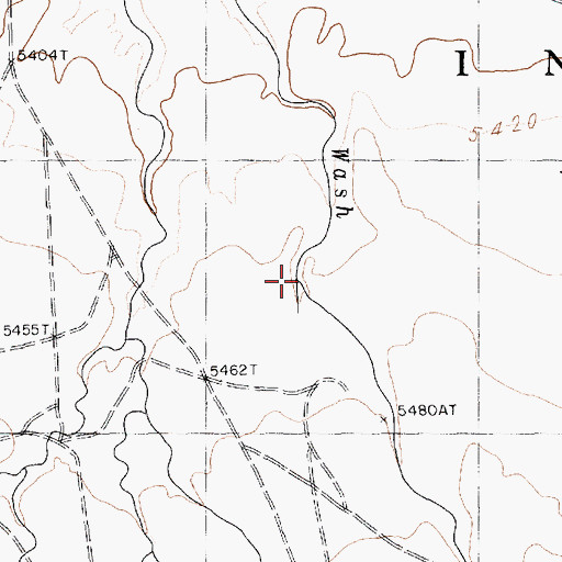 Topographic Map of Tso Tsosic Wash, AZ