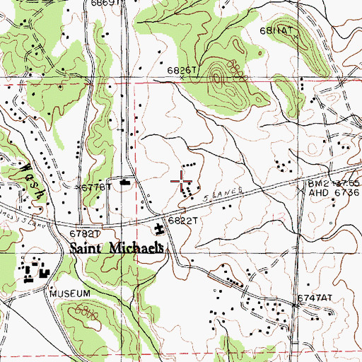 Topographic Map of Tuller Pre School, AZ