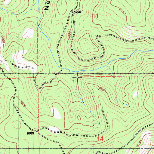 Topographic Map of Banner Mine, CA